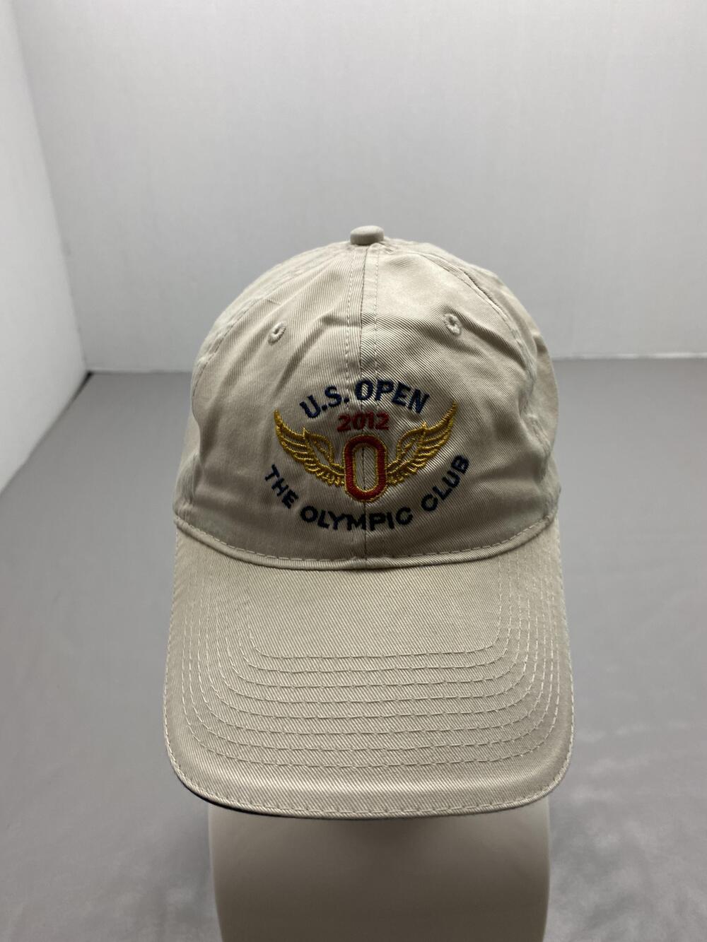 Hat Cap Strap Back One Size Beige USGA U.S. Open 2012 The Olympic Club Mens